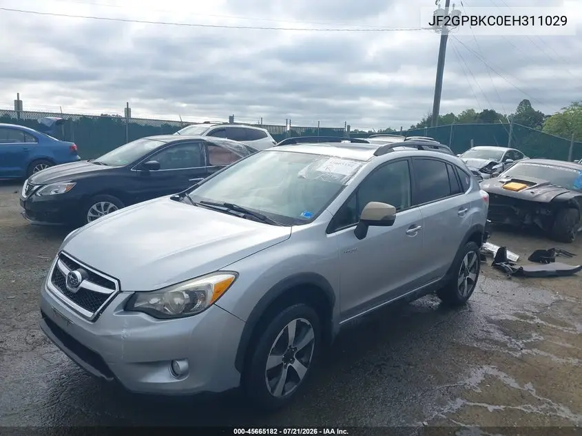 2014 Subaru Xv Crosstrek Hybrid 2.0I Touring VIN: JF2GPBKC0EH311029 Lot: 45665182