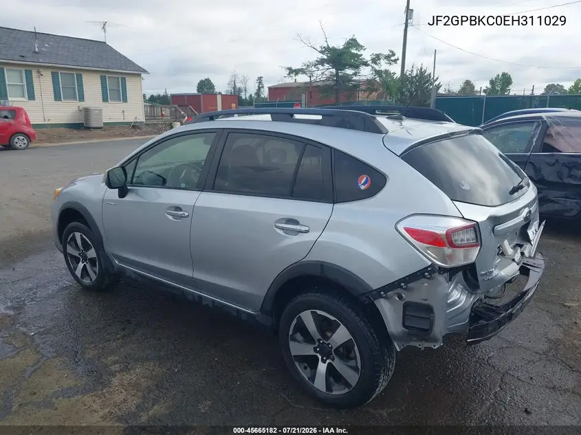 2014 Subaru Xv Crosstrek Hybrid 2.0I Touring VIN: JF2GPBKC0EH311029 Lot: 45665182