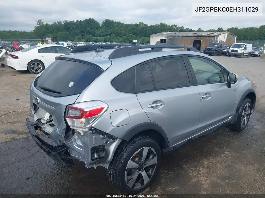 2014 Subaru Xv Crosstrek Hybrid 2.0I Touring VIN: JF2GPBKC0EH311029 Lot: 45665182