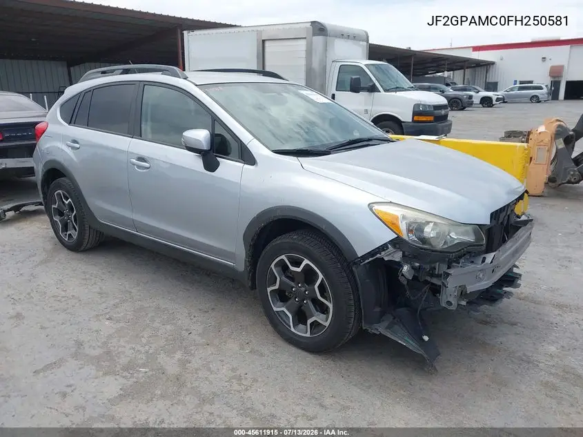 2015 Subaru Xv Crosstrek 2.0I Limited VIN: JF2GPAMC0FH250581 Lot: 45611915