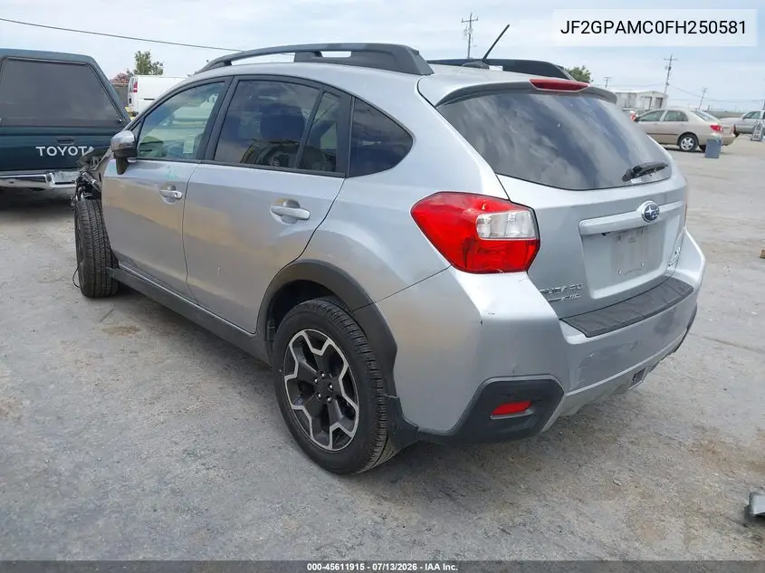 2015 Subaru Xv Crosstrek 2.0I Limited VIN: JF2GPAMC0FH250581 Lot: 45611915