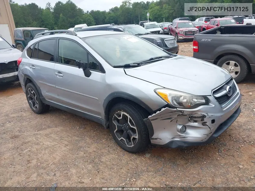 2015 Subaru Xv Crosstrek 2.0I Premium VIN: JF2GPAFC7FH317125 Lot: 45613220