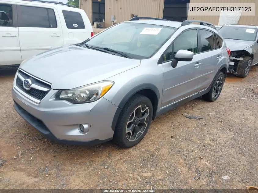 2015 Subaru Xv Crosstrek 2.0I Premium VIN: JF2GPAFC7FH317125 Lot: 45613220