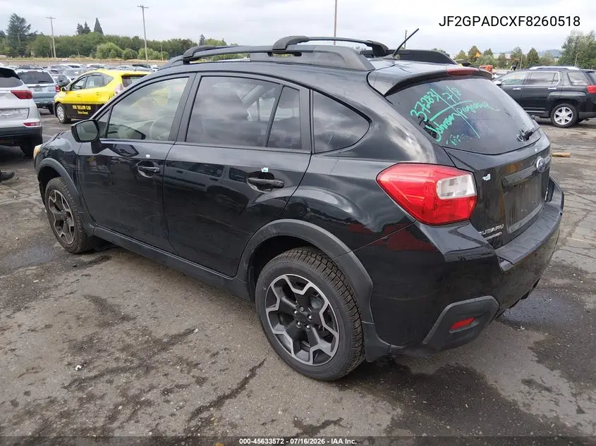2015 Subaru Xv Crosstrek 2.0I Premium VIN: JF2GPADCXF8260518 Lot: 45633572