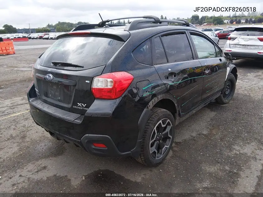 2015 Subaru Xv Crosstrek 2.0I Premium VIN: JF2GPADCXF8260518 Lot: 45633572