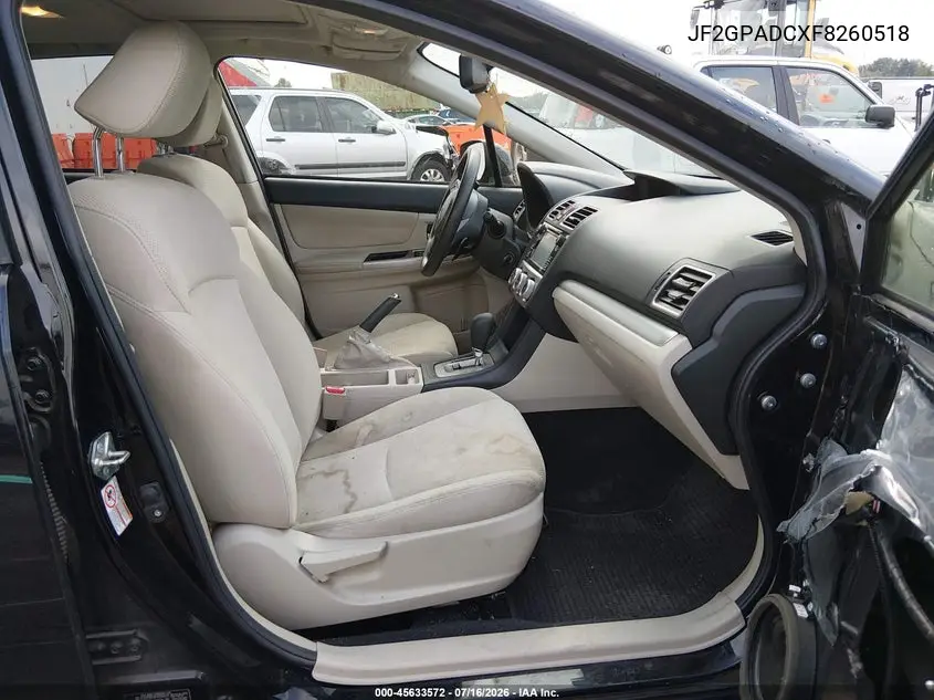 2015 Subaru Xv Crosstrek 2.0I Premium VIN: JF2GPADCXF8260518 Lot: 45633572