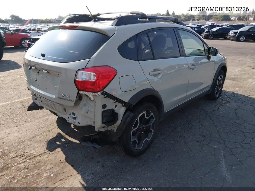 2015 Subaru Xv Crosstrek 2.0I Limited VIN: JF2GPAMC0F8313226 Lot: 45644860