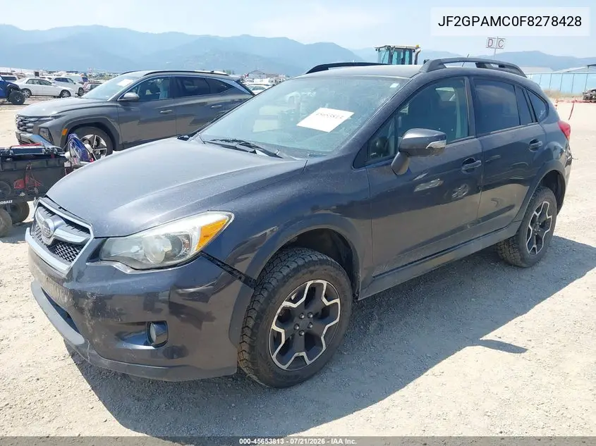 2015 Subaru Xv Crosstrek 2.0I Limited VIN: JF2GPAMC0F8278428 Lot: 45653813