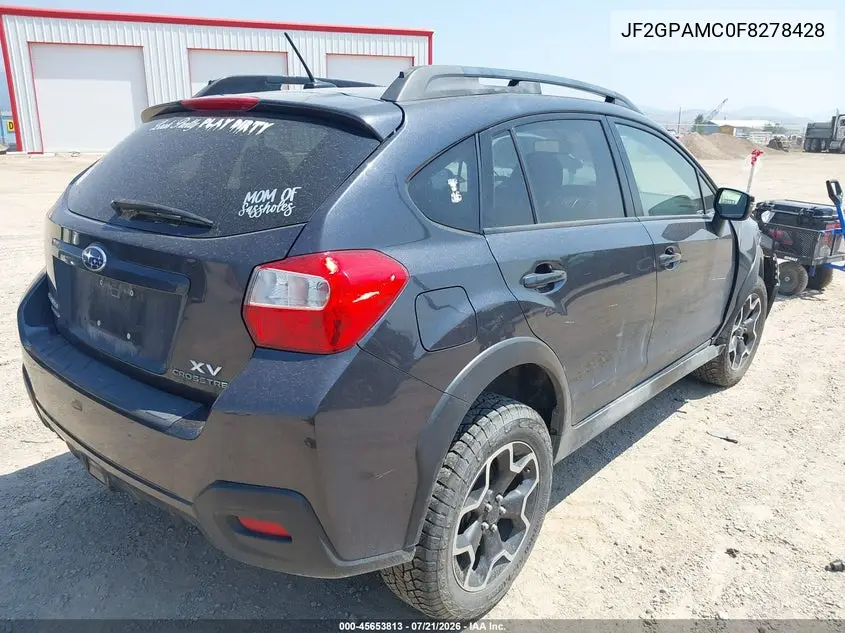 2015 Subaru Xv Crosstrek 2.0I Limited VIN: JF2GPAMC0F8278428 Lot: 45653813