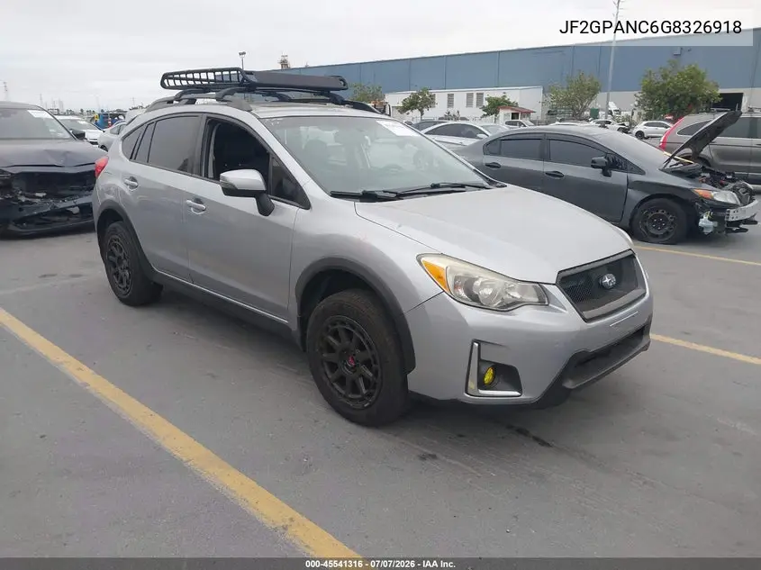 2016 Subaru Crosstrek 2.0I Limited VIN: JF2GPANC6G8326918 Lot: 45541316