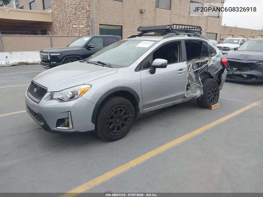 2016 Subaru Crosstrek 2.0I Limited VIN: JF2GPANC6G8326918 Lot: 45541316