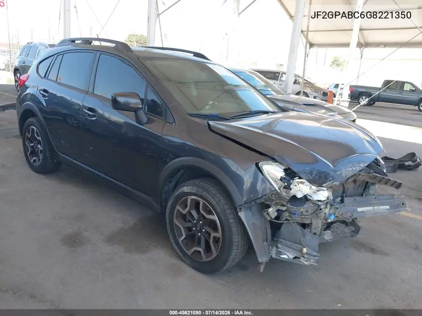 2016 Subaru Crosstrek 2.0I Premium VIN: JF2GPABC6G8221350 Lot: 45621090