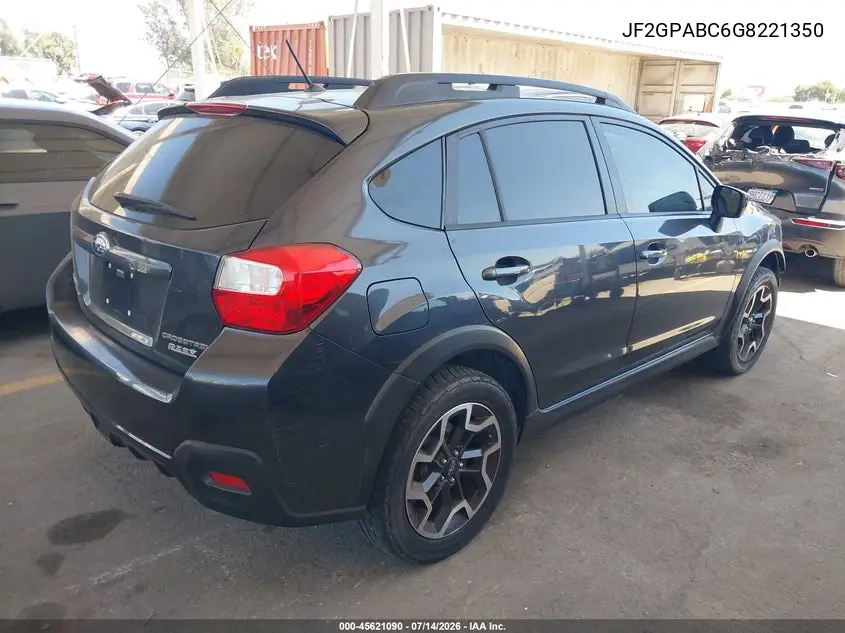 2016 Subaru Crosstrek 2.0I Premium VIN: JF2GPABC6G8221350 Lot: 45621090