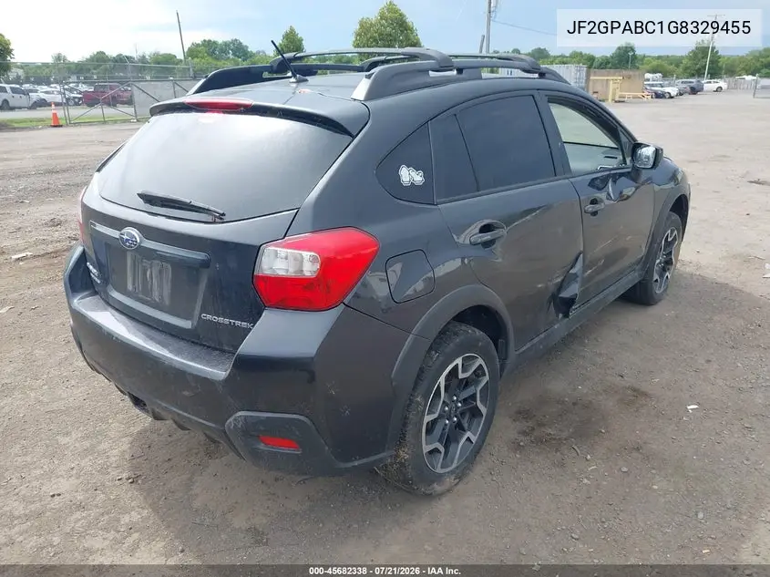 2016 Subaru Crosstrek 2.0I Premium VIN: JF2GPABC1G8329455 Lot: 45682338