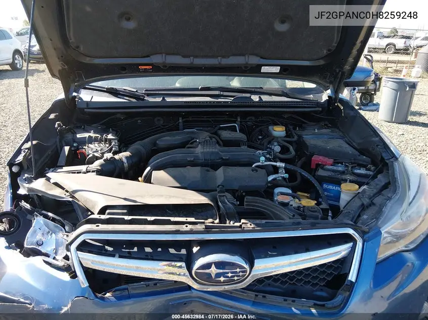 2017 Subaru Crosstrek 2.0I Limited VIN: JF2GPANC0H8259248 Lot: 45632984
