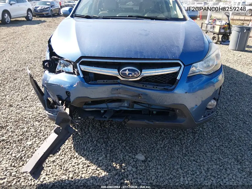 2017 Subaru Crosstrek 2.0I Limited VIN: JF2GPANC0H8259248 Lot: 45632984