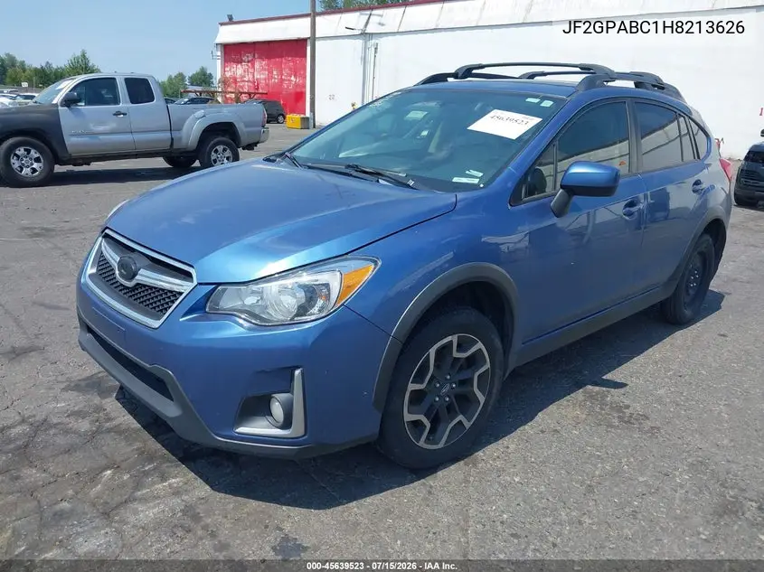 2017 Subaru Crosstrek 2.0I Premium VIN: JF2GPABC1H8213626 Lot: 45639523