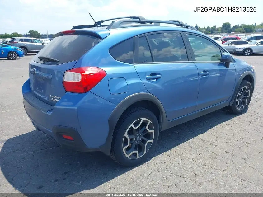2017 Subaru Crosstrek 2.0I Premium VIN: JF2GPABC1H8213626 Lot: 45639523