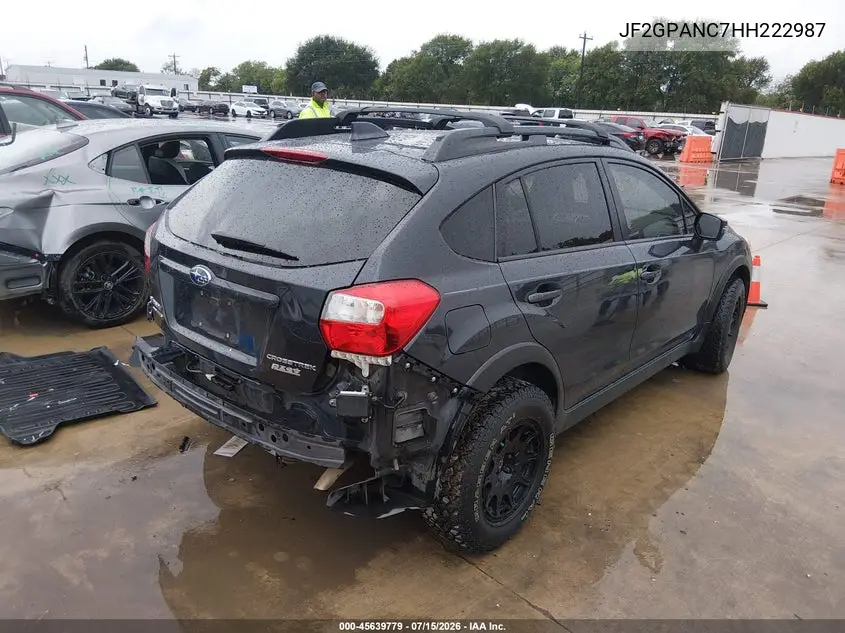 2017 Subaru Crosstrek 2.0I Limited VIN: JF2GPANC7HH222987 Lot: 45639779