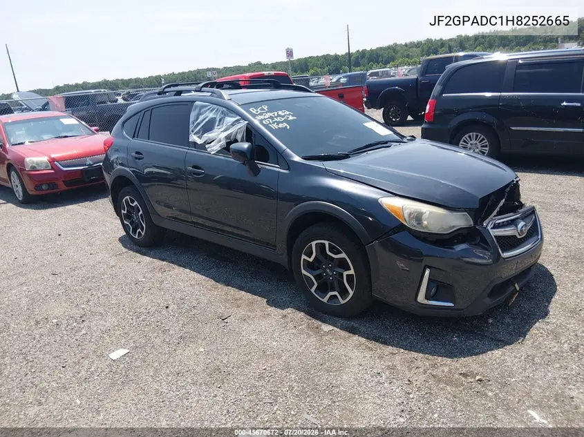 2017 Subaru Crosstrek 2.0I Premium VIN: JF2GPADC1H8252665 Lot: 45670672
