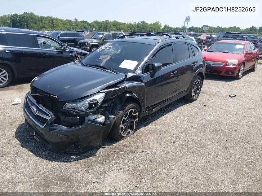 2017 Subaru Crosstrek 2.0I Premium VIN: JF2GPADC1H8252665 Lot: 45670672