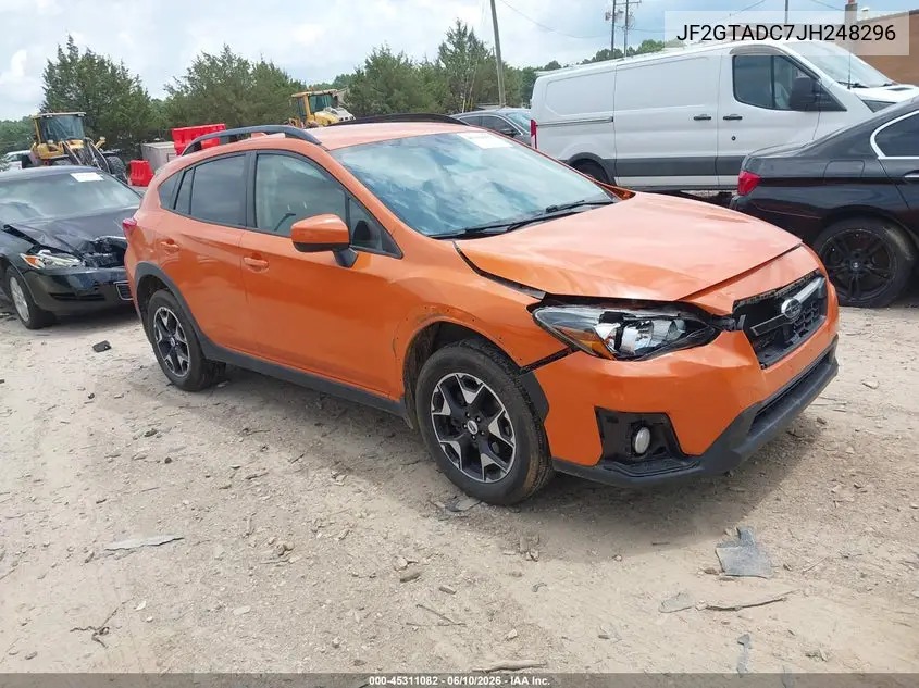2018 Subaru Crosstrek 2.0I Premium VIN: JF2GTADC7JH248296 Lot: 45311082
