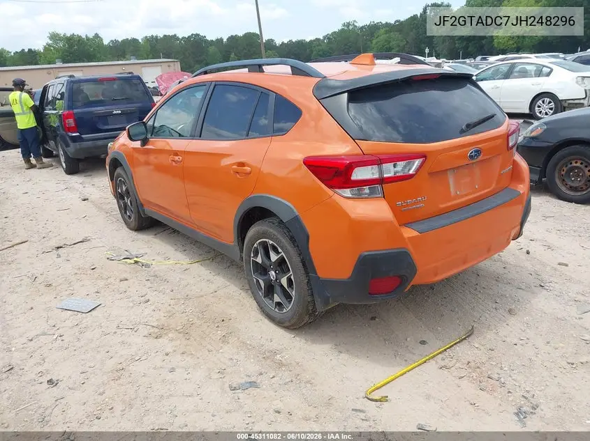 2018 Subaru Crosstrek 2.0I Premium VIN: JF2GTADC7JH248296 Lot: 45311082