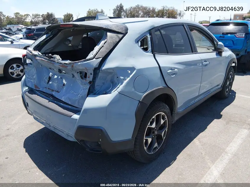 JF2GTACC9J8204639 2018 Subaru Crosstrek 2.0I Premium