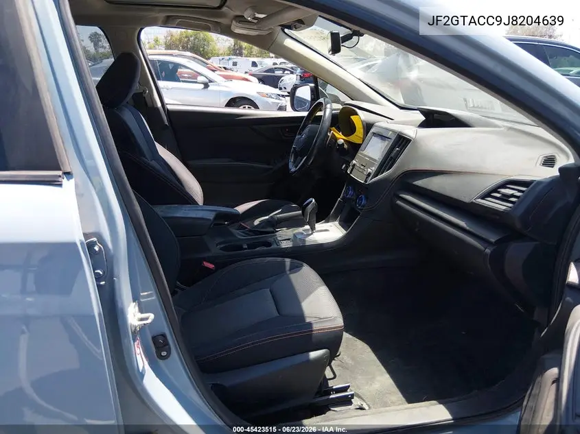 JF2GTACC9J8204639 2018 Subaru Crosstrek 2.0I Premium