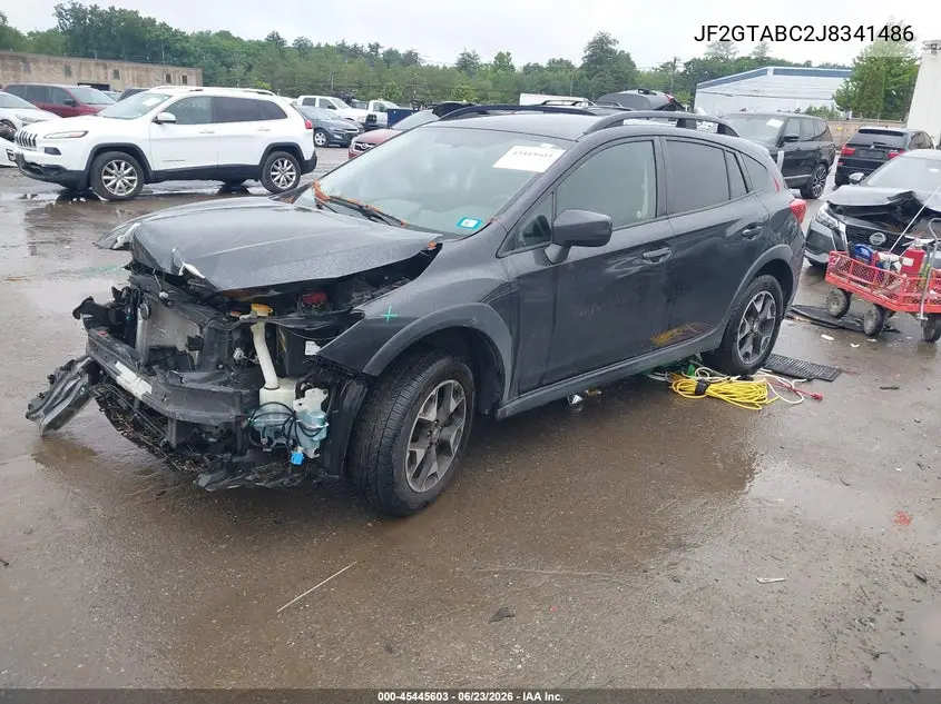2018 Subaru Crosstrek 2.0I Premium VIN: JF2GTABC2J8341486 Lot: 45445603