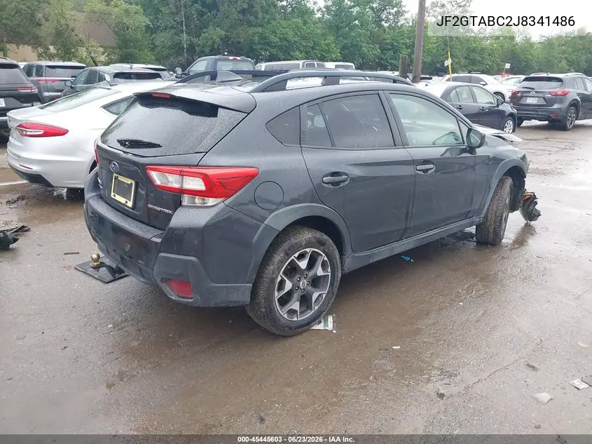 2018 Subaru Crosstrek 2.0I Premium VIN: JF2GTABC2J8341486 Lot: 45445603