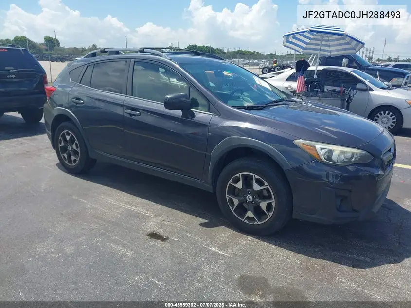 2018 Subaru Crosstrek 2.0I Premium VIN: JF2GTADC0JH288493 Lot: 45559302