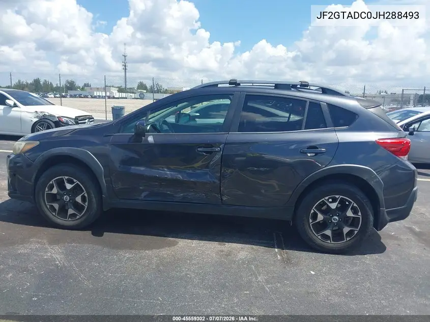 2018 Subaru Crosstrek 2.0I Premium VIN: JF2GTADC0JH288493 Lot: 45559302