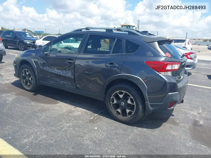 2018 Subaru Crosstrek 2.0I Premium VIN: JF2GTADC0JH288493 Lot: 45559302
