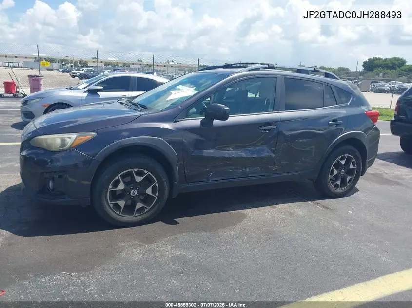 2018 Subaru Crosstrek 2.0I Premium VIN: JF2GTADC0JH288493 Lot: 45559302