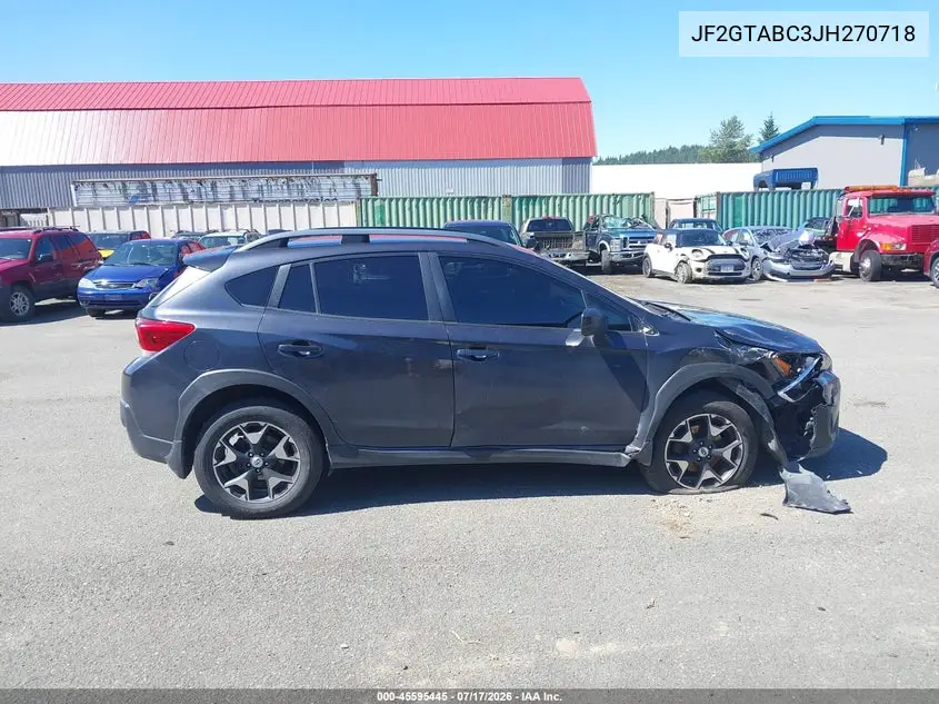 2018 Subaru Crosstrek 2.0I Premium VIN: JF2GTABC3JH270718 Lot: 45595445