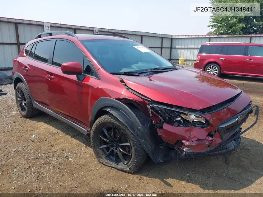 2018 Subaru Crosstrek 2.0I Premium VIN: JF2GTABC4JH348441 Lot: 45642285