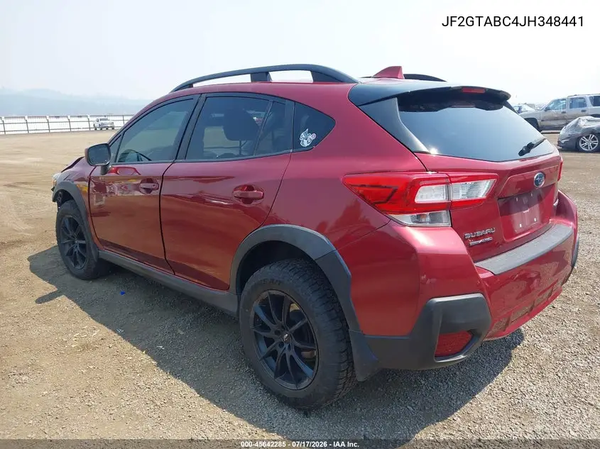 2018 Subaru Crosstrek 2.0I Premium VIN: JF2GTABC4JH348441 Lot: 45642285