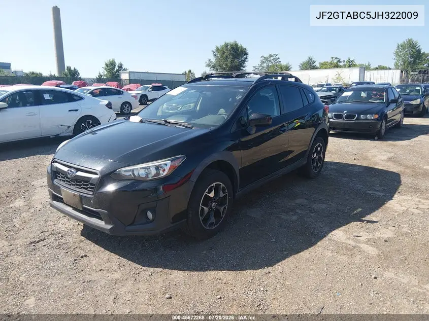 2018 Subaru Crosstrek 2.0I Premium VIN: JF2GTABC5JH322009 Lot: 45672268