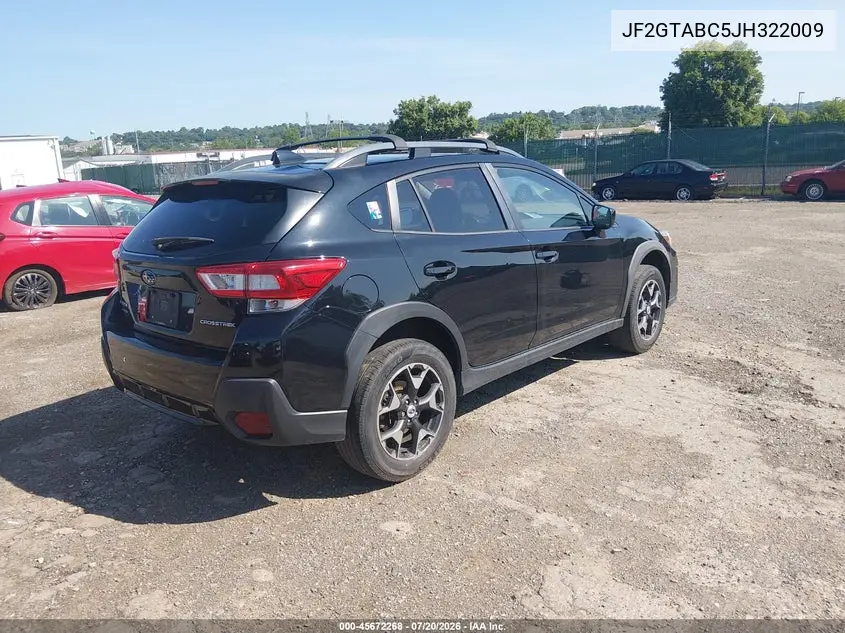 2018 Subaru Crosstrek 2.0I Premium VIN: JF2GTABC5JH322009 Lot: 45672268