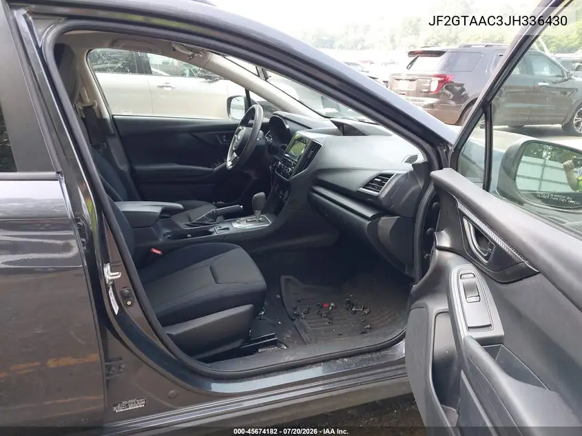 2018 Subaru Crosstrek 2.0I VIN: JF2GTAAC3JH336430 Lot: 45674182