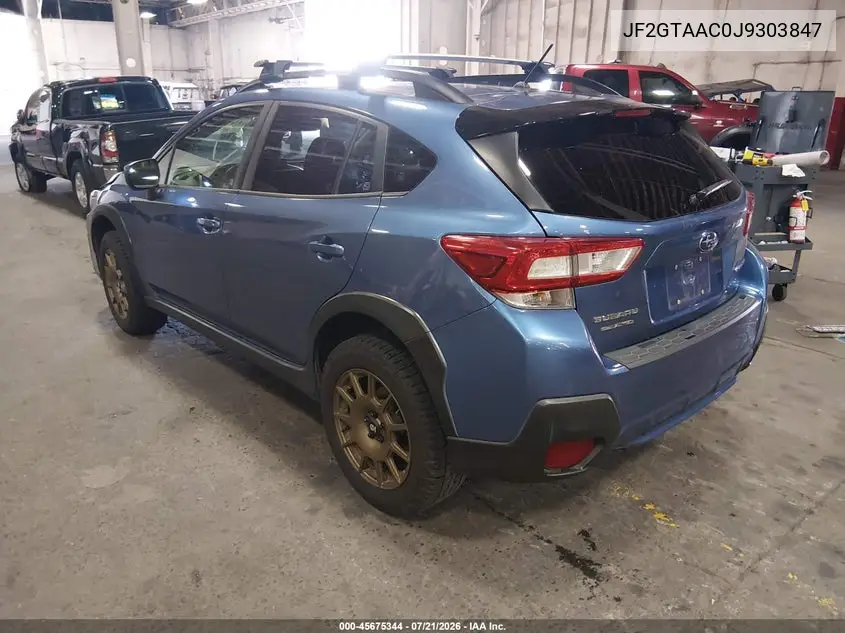 2018 Subaru Crosstrek 2.0I VIN: JF2GTAAC0J9303847 Lot: 45675344