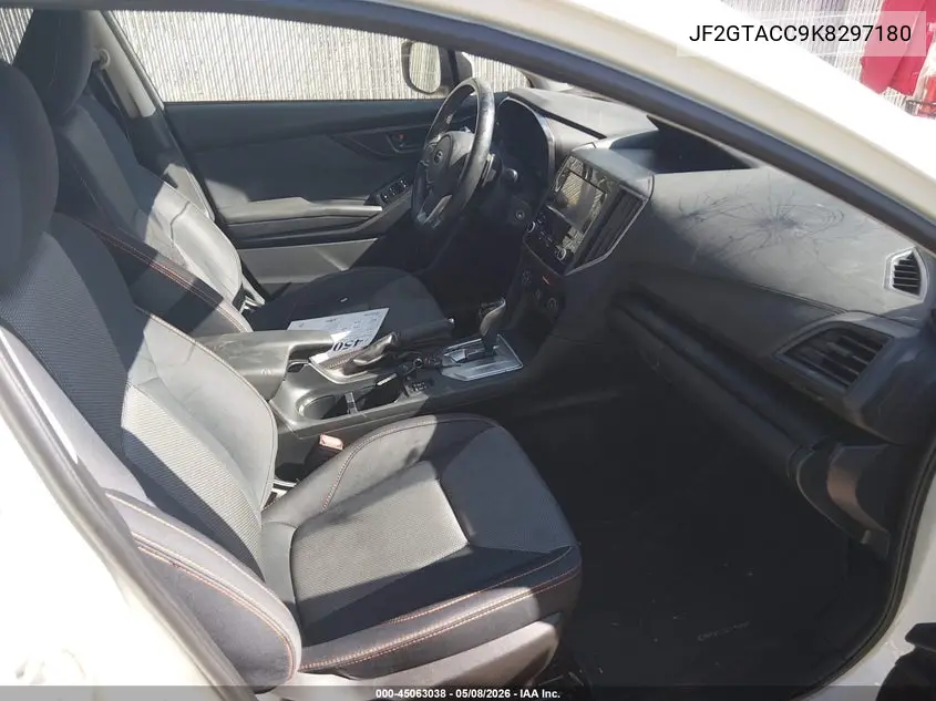 JF2GTACC9K8297180 2019 Subaru Crosstrek 2.0I Premium