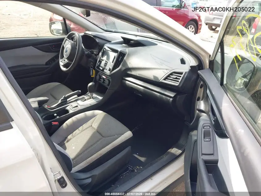 2019 Subaru Crosstrek 2.0I VIN: JF2GTAAC0KH205022 Lot: 45558337