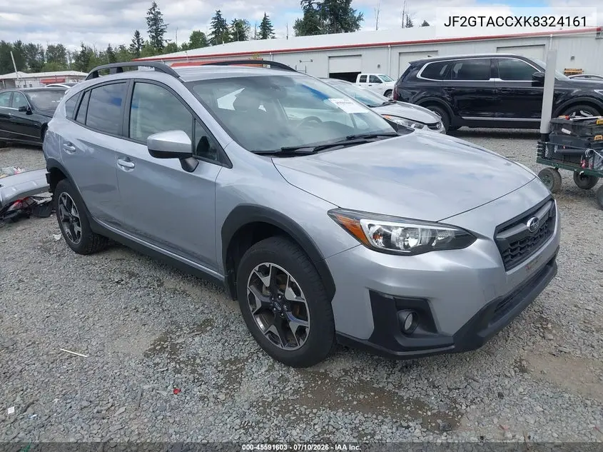 2019 Subaru Crosstrek 2.0I Premium VIN: JF2GTACCXK8324161 Lot: 45591603