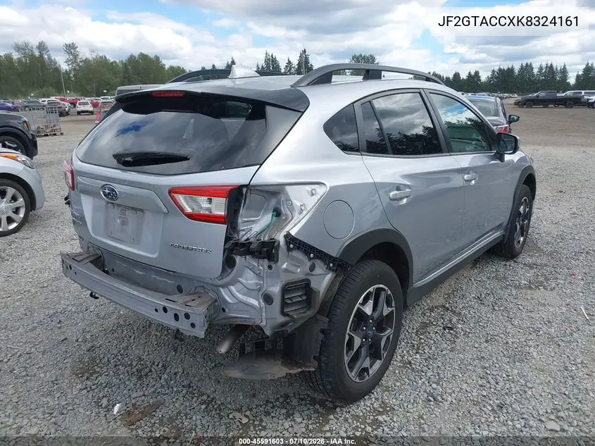 2019 Subaru Crosstrek 2.0I Premium VIN: JF2GTACCXK8324161 Lot: 45591603