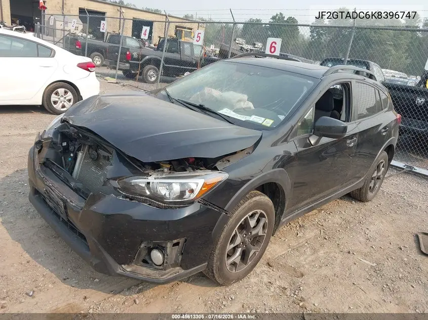 2019 Subaru Crosstrek 2.0I Premium VIN: JF2GTADC6K8396747 Lot: 45613305