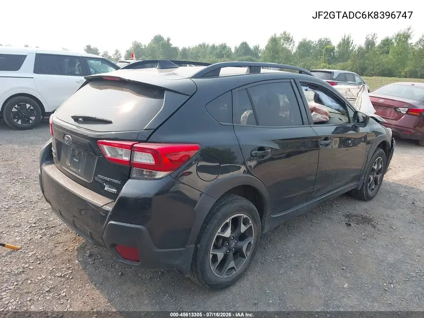 2019 Subaru Crosstrek 2.0I Premium VIN: JF2GTADC6K8396747 Lot: 45613305