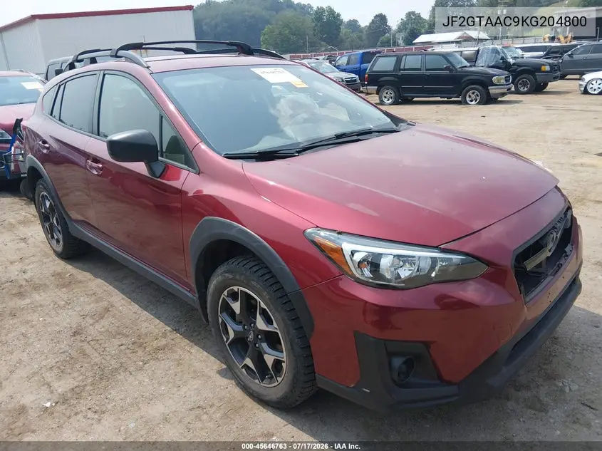 2019 Subaru Crosstrek 2.0I VIN: JF2GTAAC9KG204800 Lot: 45646763
