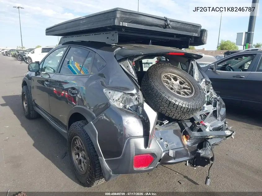 2019 Subaru Crosstrek 2.0I Premium VIN: JF2GTACC1K8246787 Lot: 45649709